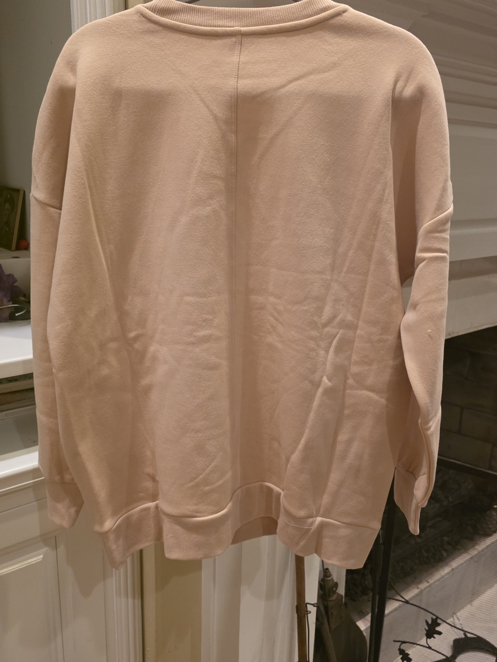 Zenana Outfitters Women's Crewneck Sweatshirt in Blush Tan - Picture 2 of 4